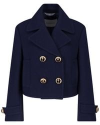 Balenciaga - Cropped Caban Jacket - Lyst