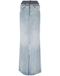 Maison Margiela - Anonimity Of The Lining' Maxi Denim Skirt - Lyst
