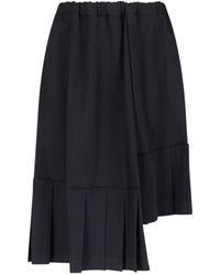 Cdg/cdg - Asymmetrical Midi Skirt - Lyst