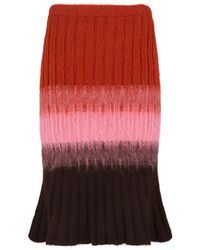 Fendi - Mohair Blend Skirt - Lyst