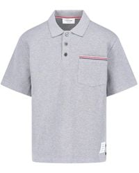 Thom Browne - Pocket Detail Polo Shirt - Lyst