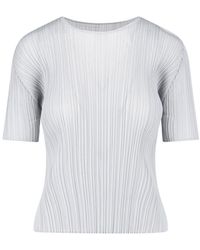Pleats Please Issey Miyake - Pleated T-Shirt - Lyst