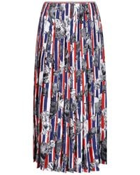 Thom Browne - Maxi Pleated Skirt "Hector" - Lyst