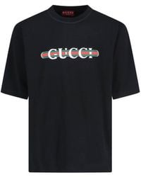 Gucci - Cotton Logo T-Shirt - Lyst
