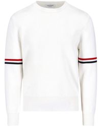 Thom Browne - Tricolor Detail Sweater - Lyst