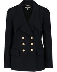 Chloé - Giacca Di Lana Bouclé A Doppio Petto - Lyst
