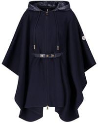 Moncler - Wool Blend Cape - Lyst