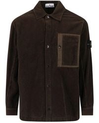 Stone Island - Corduroy Shirt - Lyst