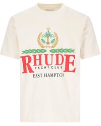 Rhude - T-Shirt Stampa Logo - Lyst