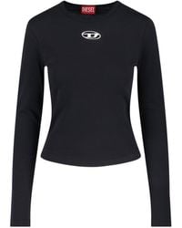 DIESEL - 'T-Uncutie-Long-D' T-Shirt - Lyst