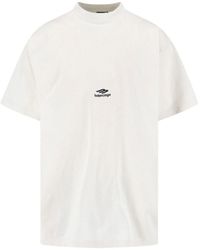 Balenciaga - "3b Sports Icon" Crewneck T-shirt - Lyst