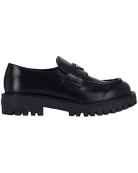 Prada - Double Chocolate Loafers - Lyst