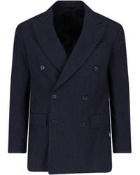Kaptain Sunshine - Double-Breasted Wool Blazer - Lyst