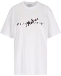 Stella McCartney - Logo Sequin T-Shirt - Lyst