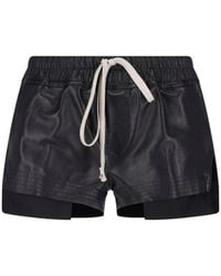 Rick Owens - Lambskin Shorts - Lyst