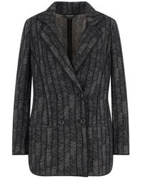 Giorgio Armani - Double-Breasted Cashmere And Viscose Blazer - Lyst