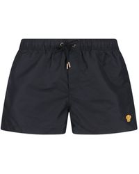 Versace - Swim Golfo Medusa Patch Swim Shorts - Lyst
