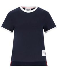 Thom Browne - 'rwb-stripe' T-shirt - Lyst