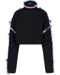 Marine Serre - Upcycled Scarf Sweater - Lyst
