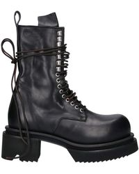 Rick Owens - “Bogun Lace-Up” Boots - Lyst