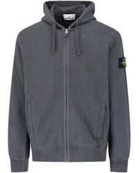 Stone Island - Zip Hoodie "Compass" - Lyst