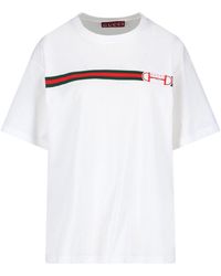 Gucci - Logo Cotton T-Shirt - Lyst