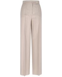 Max Mara - Tailored Wool Blend Pants - Lyst