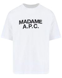 A.P.C. - T-Shirts And Polos Organic Cotton - Lyst