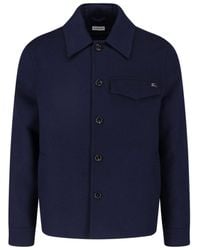 Burberry - 100% Wool Jacket - Lyst