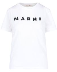 Marni - Logo T-Shirt - Lyst