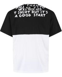 MM6 by Maison Margiela - Bold Graphic Print T-Shirt With Relaxed Fit - Lyst