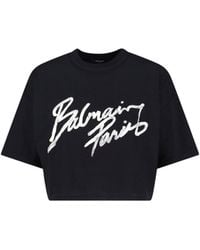 Balmain - T-Shirts And Polos Cotton - Lyst