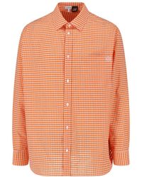 Loewe - Checked Cotton Shirt - Lyst