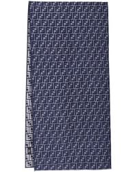 Fendi - Virgin Wool Scarf "Ff" - Lyst