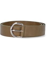 Paloma Wool Buckled Suede Belt in Blue | Lyst