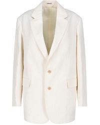 AURALEE - Single-Breasted Blazer - Lyst