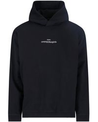Maison Margiela - Classic Crew Neck Hooded Sweatshirt With Ribbed Cuffs - Lyst