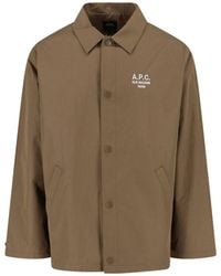 A.P.C. - Classic Jacket With Structured Silhouette - Lyst