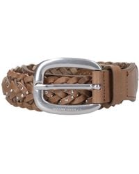Golden Goose - Houston Braided Calfskin Leather Belt - Lyst