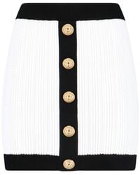 Balmain - Skirts Viscose - Lyst