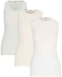 Jil Sander - Tank Top Set Of 3 - Lyst
