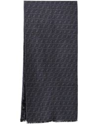 Fendi - Sciarpa In Lana Vergine "Ff" - Lyst