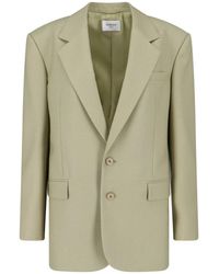 Saint Laurent - Single-Breasted Wool And Silk Blazer - Lyst