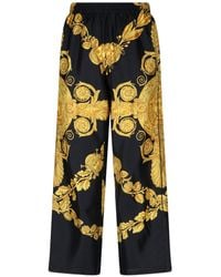 Versace - 'maschera Baroque' Pajama Pants - Lyst