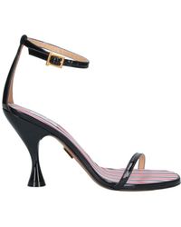 Thom Browne - 4 Bar Open-Toe Leather Pumps - Lyst