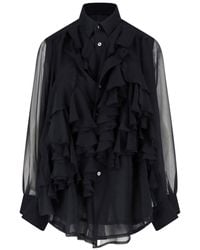 Comme des Garçons - Ruffled Long-Sleeve Fabric Shirt - Lyst