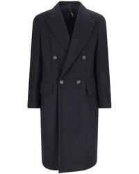 Hevò - 'Martina' Double-Breasted Coat - Lyst