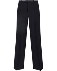 Jil Sander - Tailored Virgin Wool Trousers With Zip And Button Closure - Lyst
