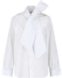 Saint Laurent - Bow Tie Shirt - Lyst