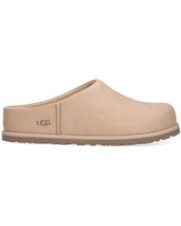 UGG - Leather Shearling-Lined Mini Sandals With Rubber Outsole - Lyst